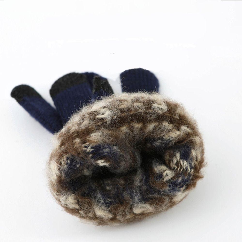 Толстые перчатки в этническом стиле, перчатки для вождения, жаккардовые перчатки, теплые мужские шерстяные варежки, студенческие