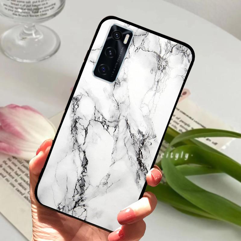Чехол для Vivo V20 SE Животный Мультяшный Мягкий Силикон Funda для Vivo V20 SE V2022 V2023 Чехол для Телефона VivoV20SE Черный Coque 6.44 дюйма