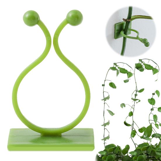 Зажим для крепления растений, настенный зажим для фиксации лозы, самоклеящийся крючок, невидимые зажимы для поддержки растений, вьющиеся растения для помещений и улицы