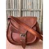 Vintage Saddle Bag Cross-body Leather Messenger Shoulder Assorted Handmade Brown Bag.