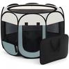 Dog Cat Playpen,Portable Puppy Pet Crate Indoor for Small Dogs Cats Rabbits,Foldable Dog Cage Enclosure ,Grey