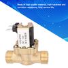G1 2  Normally Open Brass Solenoid Electromagnetic Valve Water Inlet Switch (DC12V)