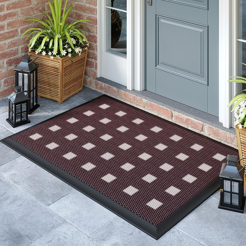 Slow Rebound Nylon Door Mat - Dustproof Anti-Slip Outdoor Entrance Mat, Super Soft Comfort Foot Feel, Heavy Duty Welcome Mat