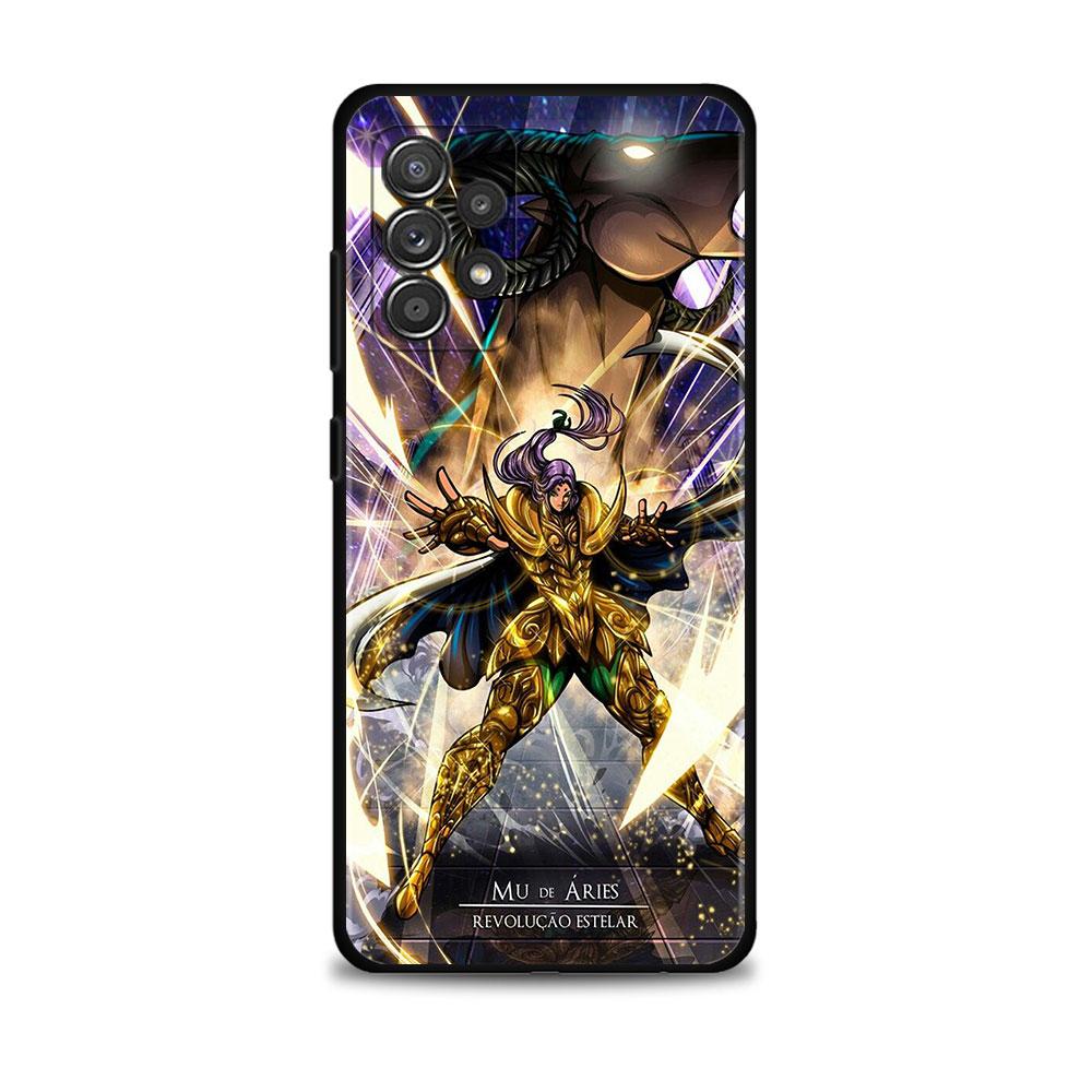 Чехол для телефона Samsung Galaxy A12 A52 A51 A13 A32 A21s A71 A31 A02s A30s A53 A72 A11 A73 Celular Funda Saint Seiya Anime