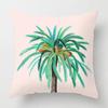 Creative Plant Leaf Patterns Throw Pillow Cover With Short Plush Print Living Room Sofa Decoration Cushion Cover Pillow Covers