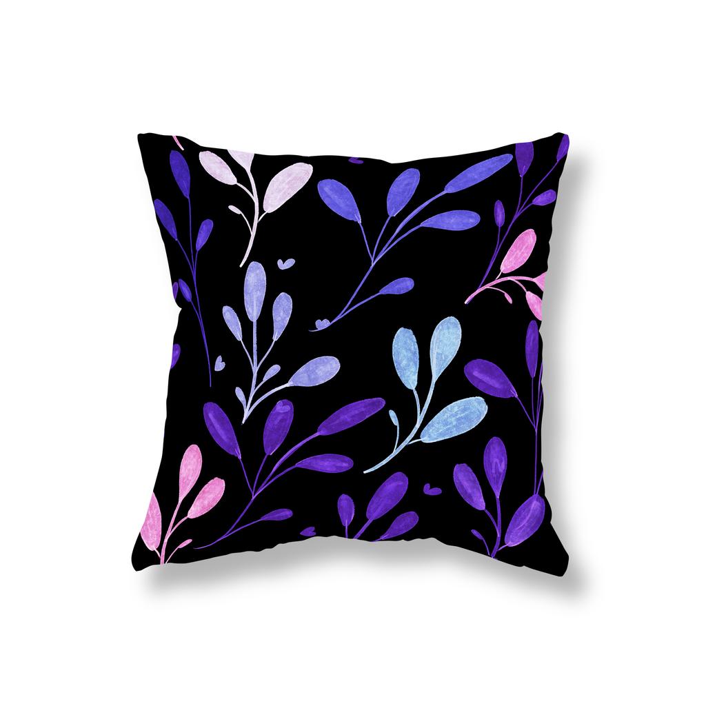 Красочные художественные наволочки с листьями растений, украшения для дивана, прикроватные тумбочки для офиса, игрового стула, чехлы для подушек, украшения дома 45x45 см