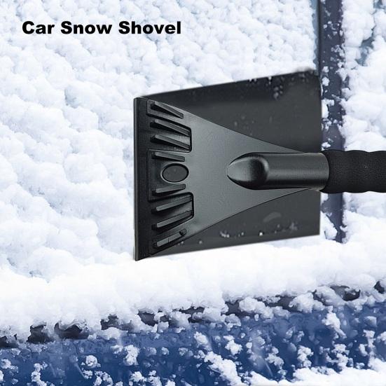 1/2 шт. Лопата для чистки снега и льда, с нескользящей ручкой, прочная конструкция, устойчивая к низким температурам, универсальный инструмент для чистки снега