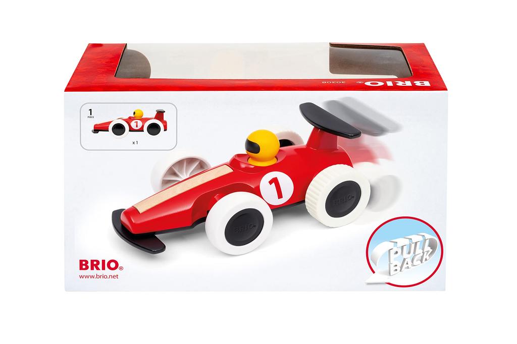 BRIO WORLD Большая гоночная машина с инерционным двигателем 30308 Возраст от 18 месяцев и старше (Гоночные автомобили, транспортные средства, игрушки)