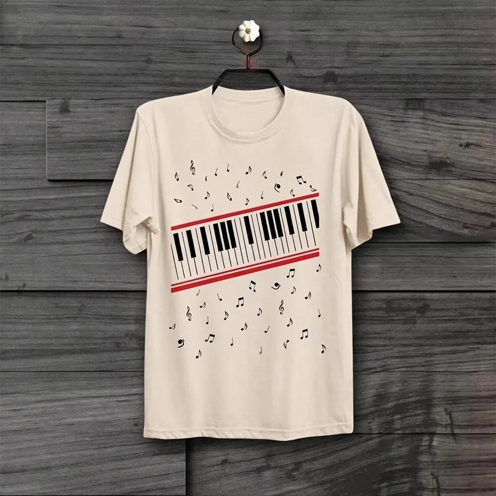 Michael Jackson Movie MJ Beat It Piano Printed T Shirt Casual Cotton Oversized Unisex Unisex Y2k Casual HighQuality Streetwear Tees