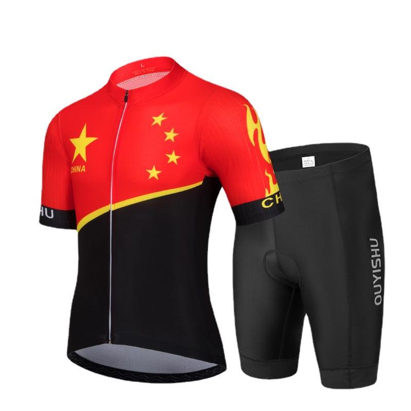 Cycling Clothes, Short-sleeved Suits, Men's Spring and Summer Road Cycling Clothes, Breathable and Sweaty