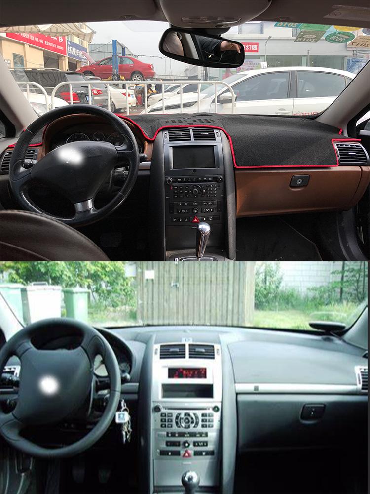 Для Peugeot 407 2004-2010 Dashmat Dashboard Cover Instrument Panel Изоляция Солнцезащитный Защитный коврик Украшения