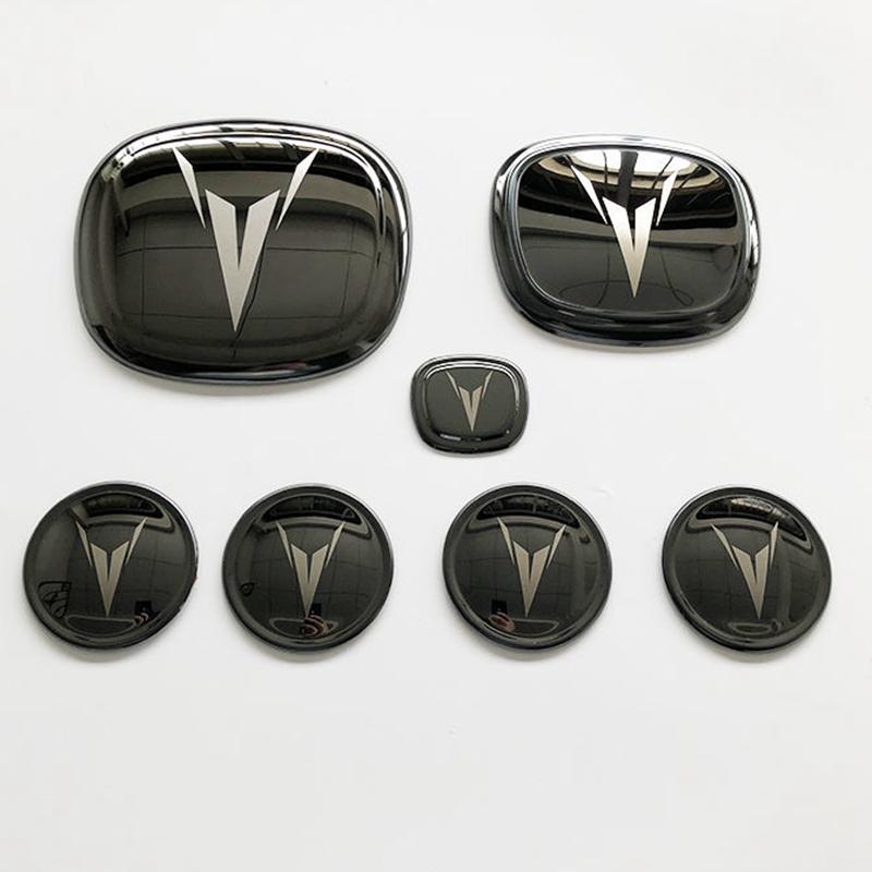 Для Changan UNI-V UNIV UNI-T CS75 Plus Декоративная Накладка на Фару Автомобиля 7шт Наклейка-Заглушка Логотипа Модифицированные Автомобили Эмблемы Тюнинг Детали Accesorios