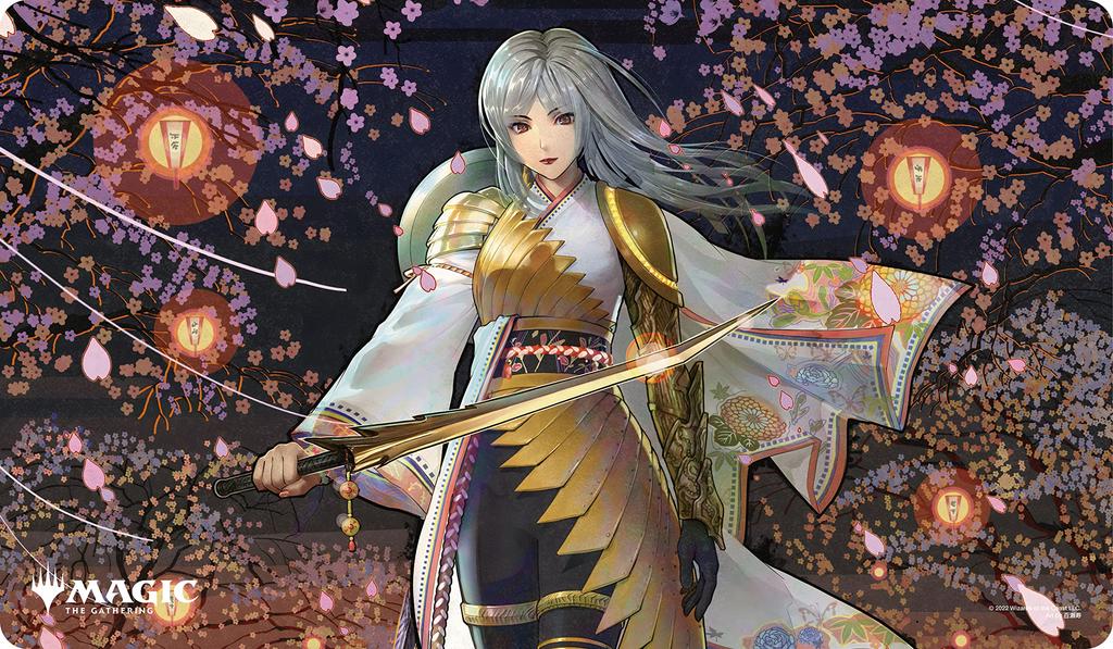 The Gathering Players Rubber Mat The Shining Magic "Kamigawa World" "Wandering Emperor" MTGM-021