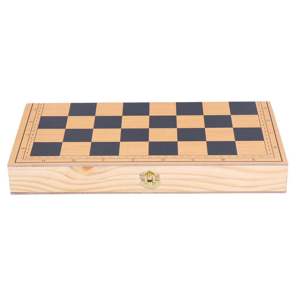 Wooden Chess Folding Portable Children Adult Chess Board Game Set Educational Toy