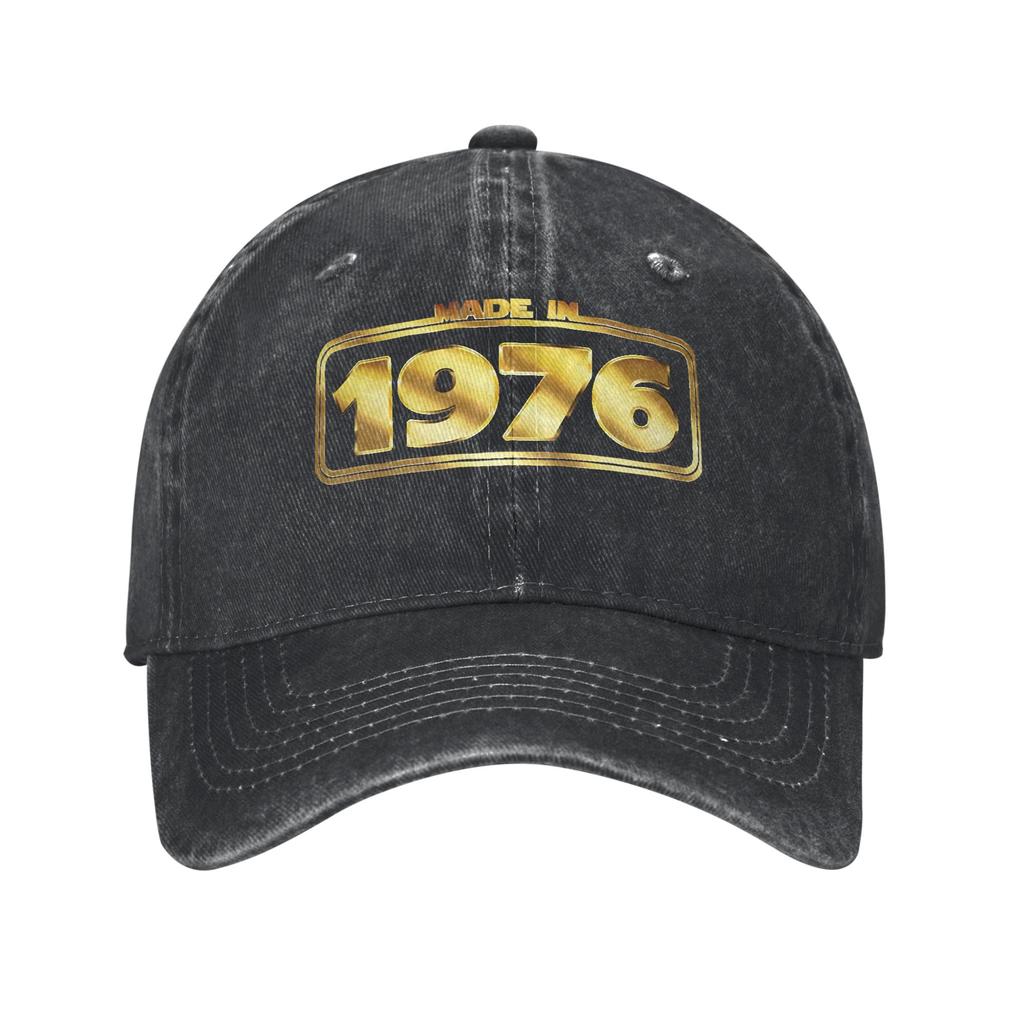 Vintage Born In 1976 aged 50 Trucker Hat Outfit For Unisex Baseball Caps 50 birthday Retro Wear Sun Caps Adjustable