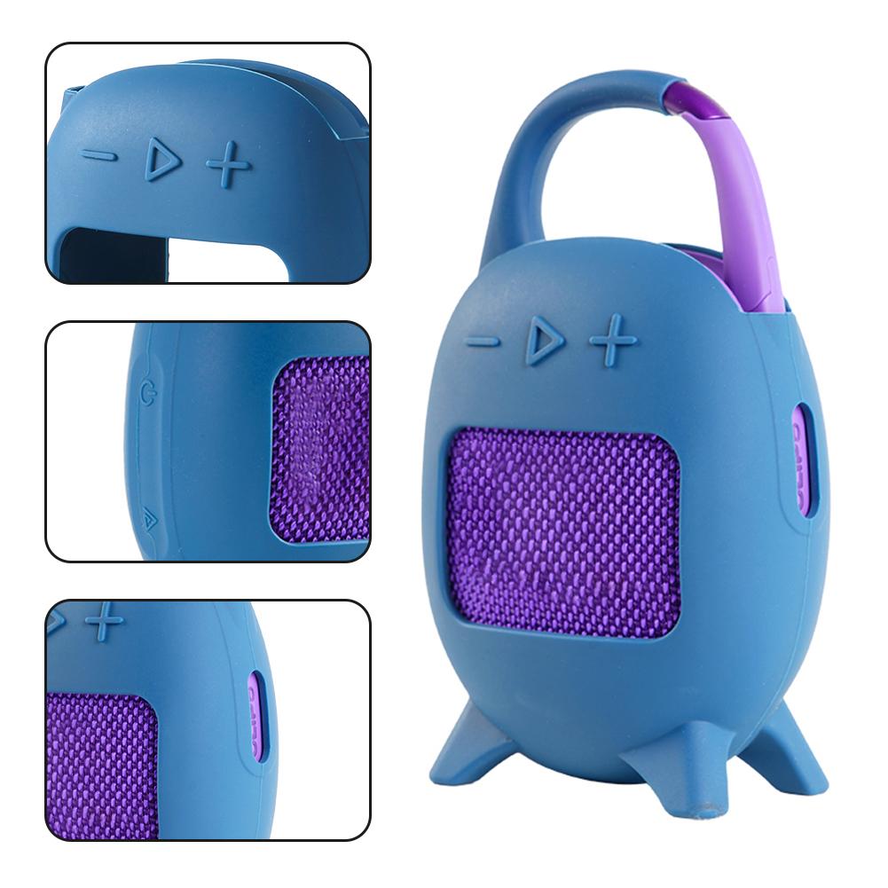 Silicone Cover Case for JBL Clip 5 Portable BT Speaker Shockproof Protective Carrying Case Dustproof Protective Travel Case