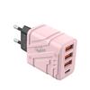 4 Ports 40W Charger Plug EU/US/UK USB C Charger Phone Charger Adapter for iPhone/Xiaomi/Samsung