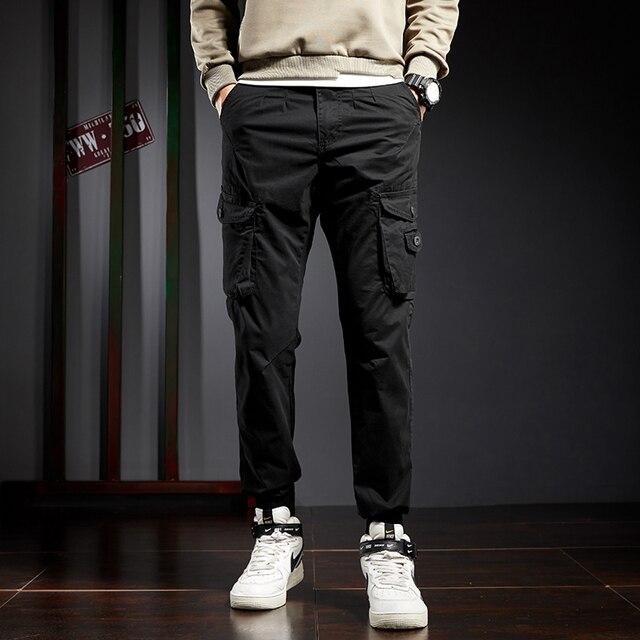 Jantour 2021 Men 'S Camouflage Trousers Cotton Casual Military Cargo Pants Joggers Outdoor Pants Men 3d Pockets Harajuku Pants