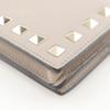 Valentino Garavani Rockstud Small Wallet Bi-Fold Wallet WW2P0P39BOL Beige Calfskin Women Used