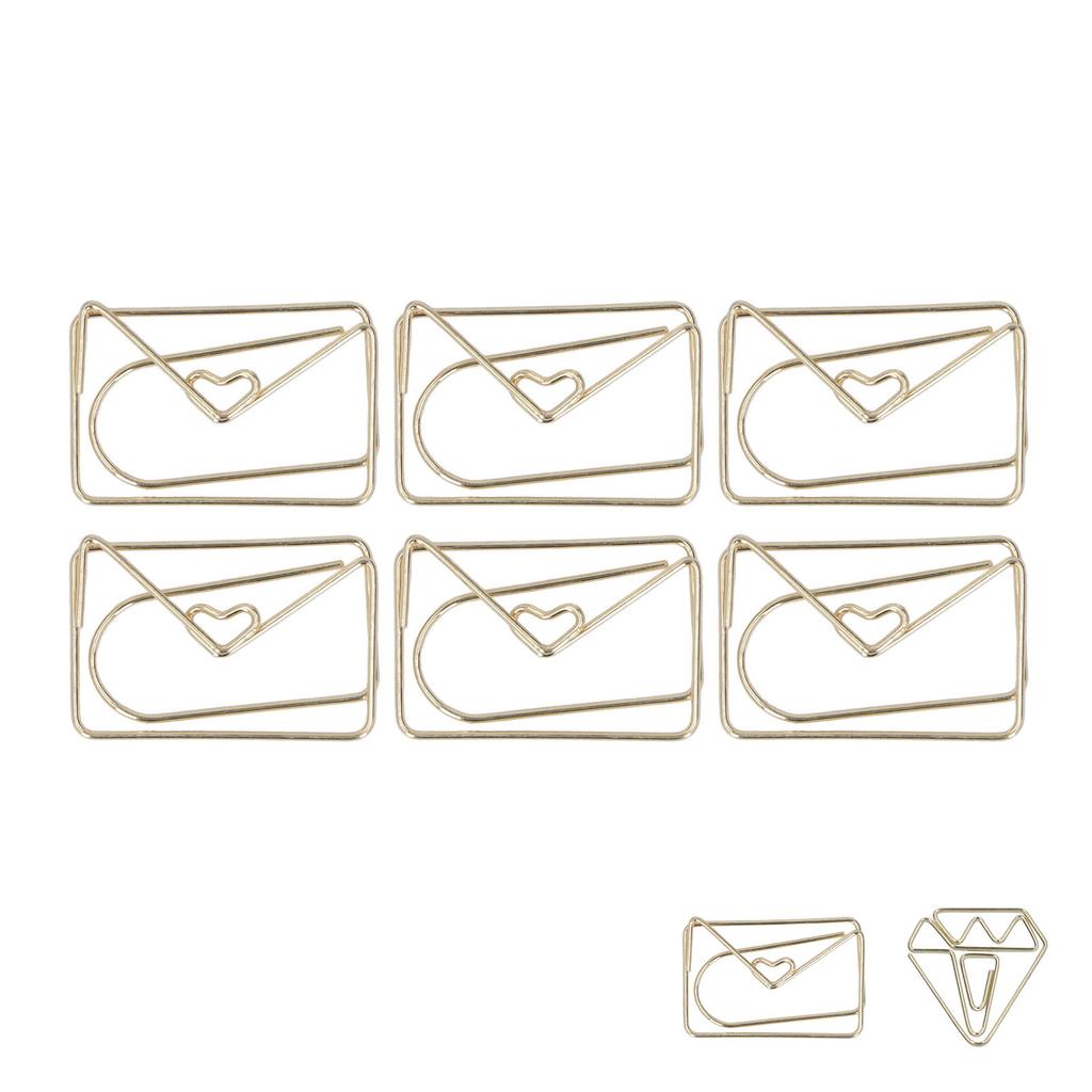 100 шт. Металлические скрепки для бумаги, золотистые, гальванические, антикоррозийные, нескользящие, с держателем