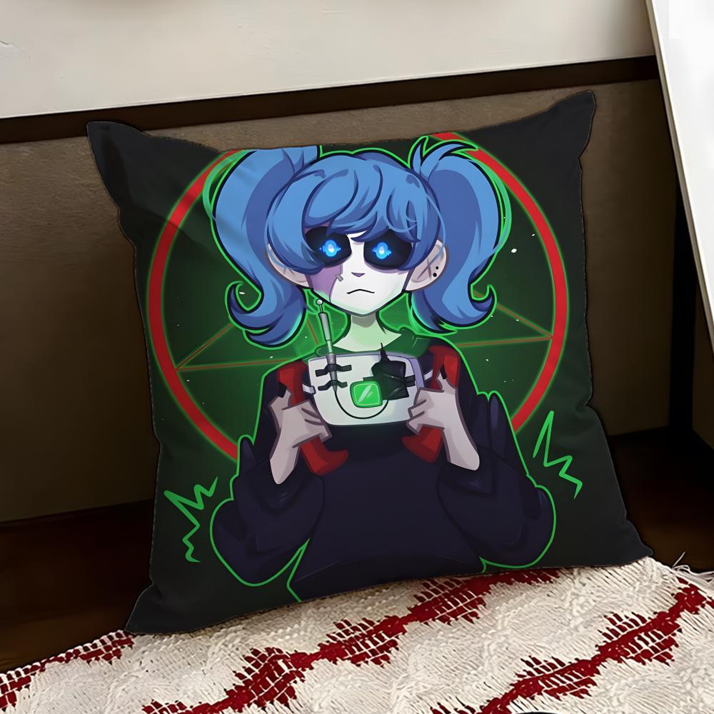 Подушка-подушка SSally FFace Cushion Cover Двусторонняя Мягкая Прочная Наволочка для Дома Автомобиля Многоцелевое Использование для Ежедневного Комфорта