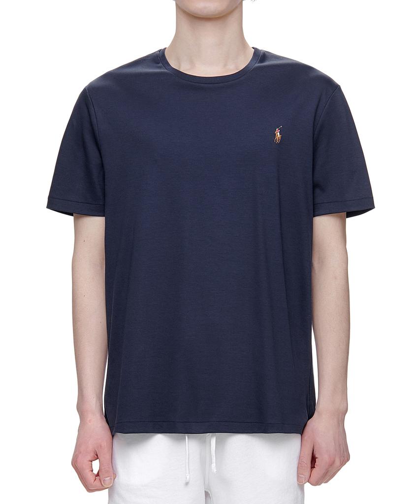POLO RALPH LAUREN Custom Slim Soft Cotton Tee - Navy