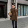 Винтаж встречается с современностью: Стильная шерстяная куртка свободного покроя для женщин