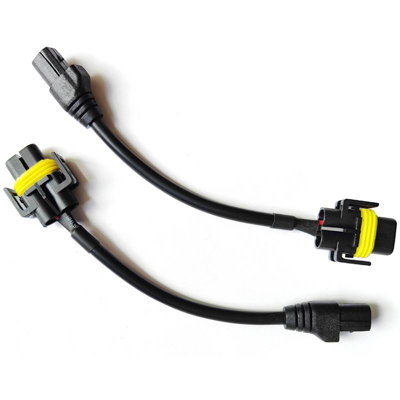NHAUTP 2Pcs For Toyota Corolla Camry Prius Yaris Vios Levin CHR Fog Lights Conversion Cable H11 Male To L1B Female adapter plug
