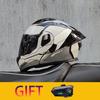 ORZ Motorcycle Helmet Modular Flip Helmet Dual Lens Full Helmet Comes with Bluetooth Earphones Model 103