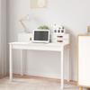 VidaXL White Desk 110x50x93 Cm Solid Pine Wood 823530