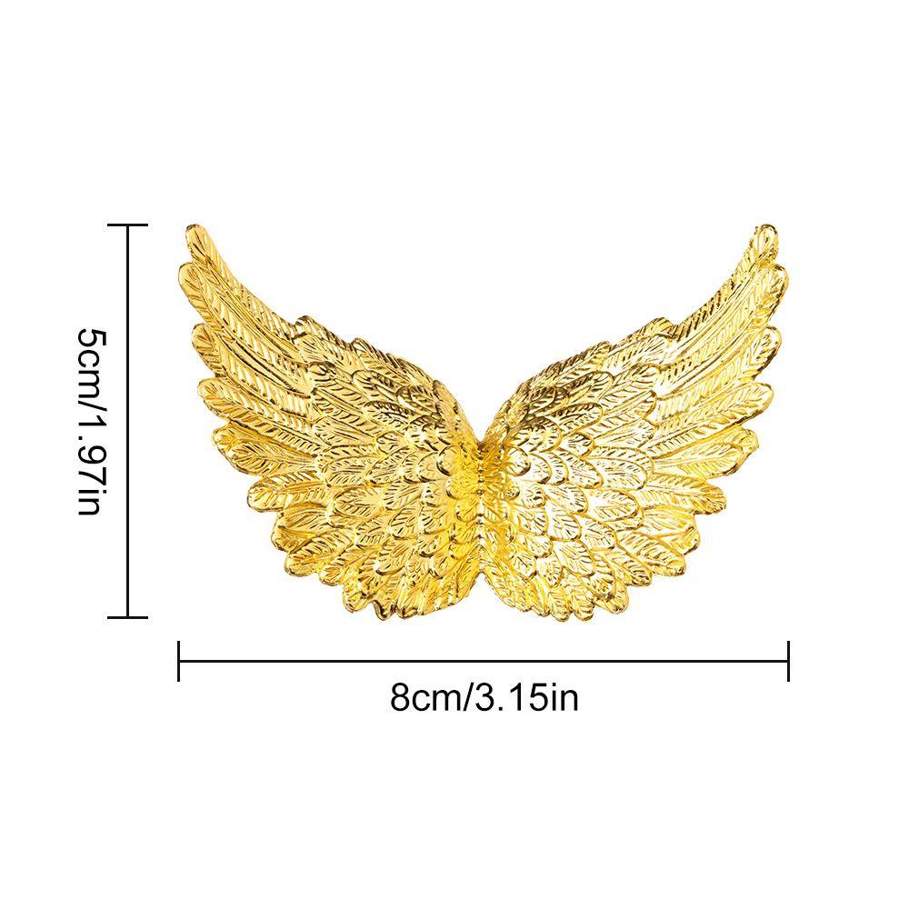 Happy Birthday Christmas Tree Ornaments Plastic Angel Wings Xmas Party Decoration Cake Decor