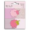 20 Die-cut Shapes Pink-green Taupe Sheep
