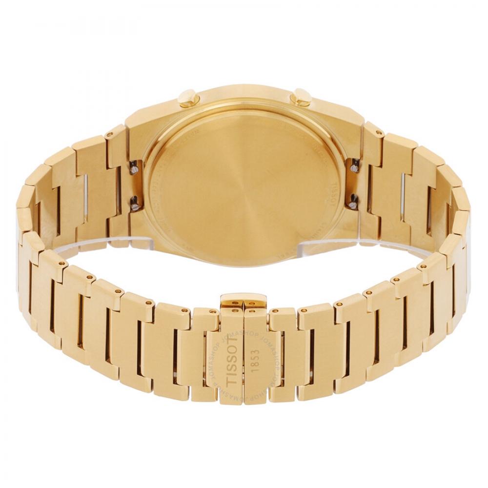 Tissot Prx кварцевые цифровые часы унисекс с золотым циферблатом T1374633302000