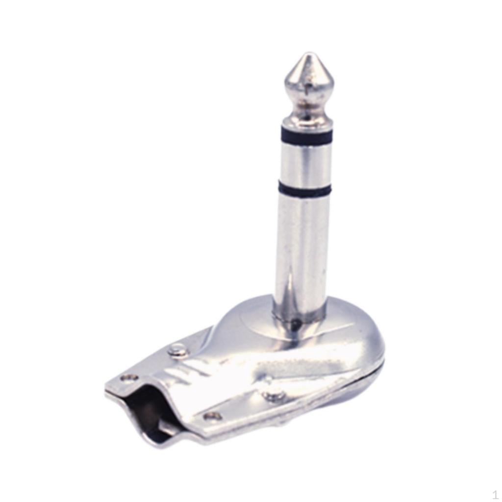 6.35 Mm Mono -jack Right -angled Plug Flat Male Guitar Effect -Pedal Connection