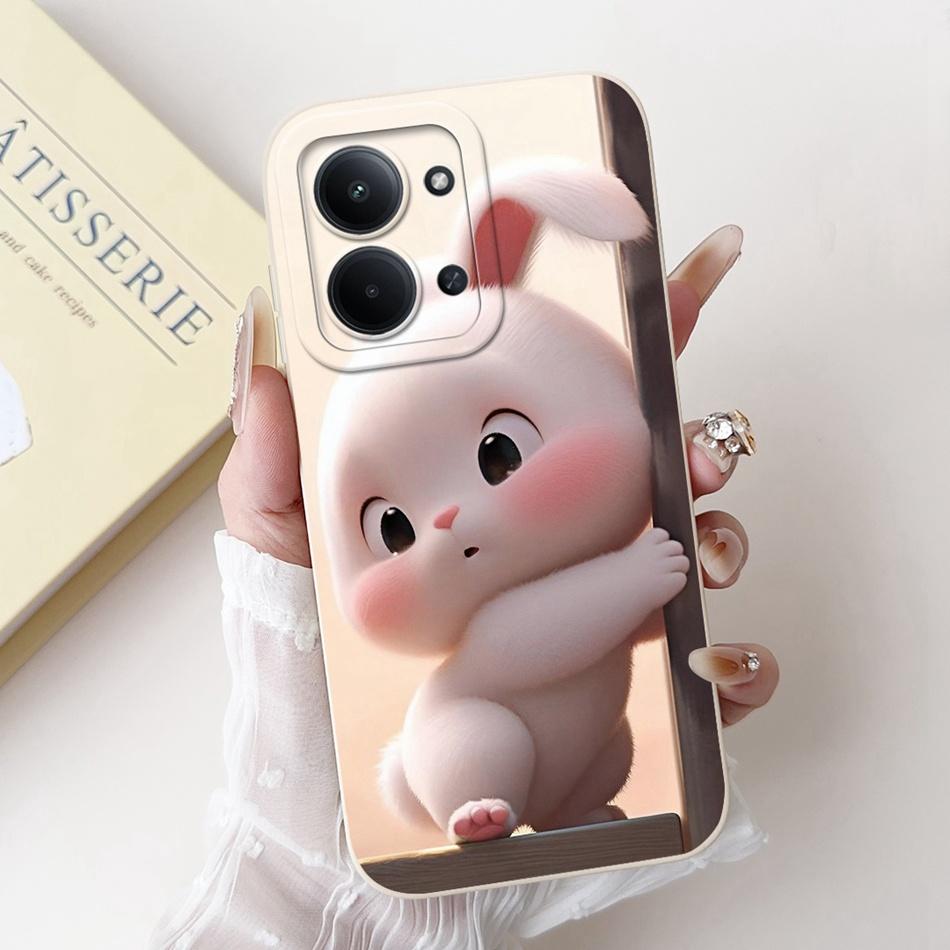 Для Xiaomi Poco C85 4G Милый Кролик Кошка Мультяшный Чехол Для Poco C85 C 85 4G Ударопрочный Мягкий Силиконовый Чехол