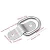 10Pcs Heavy Duty Cargo Tie Down Ring Universal Fit Fastener Ring Trailer Pull Hook  Van Mount