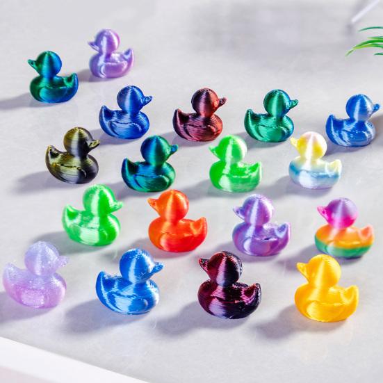 100Pcs 3D Printed Mini Duck Figures Realistic Design DIY Craft Mini Duck Figurine Fairy Tale Garden Decoration