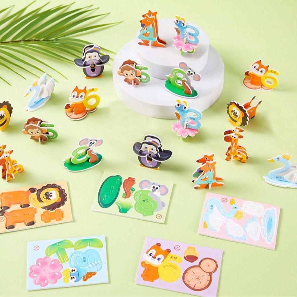 30pcs 3D Puzzle Model Paper Assembly Model New Jigsaw Puzzles  Kids