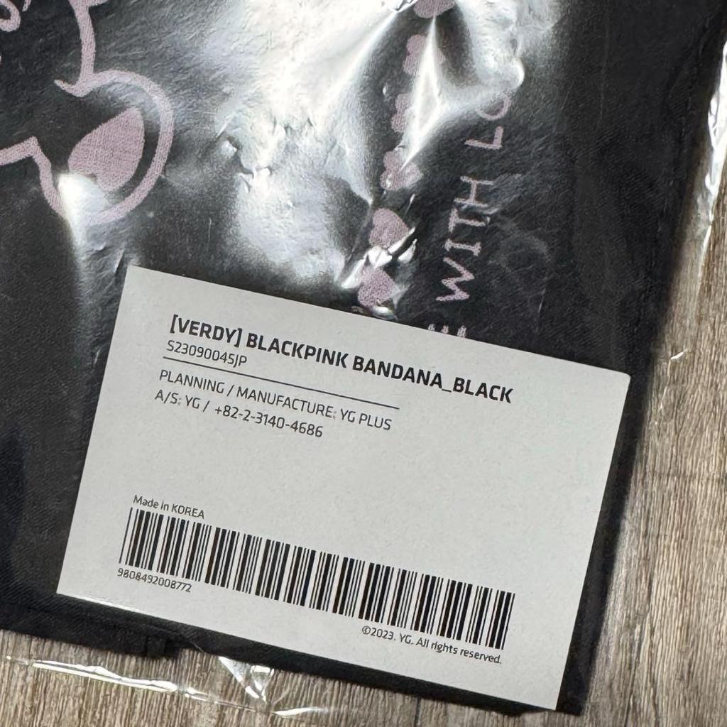 [USED] BLACKPINK × VERDY Bandana