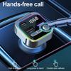Bluetooth 5.3 FM Transmitter PD 30W & QC3.0 Fast Charger Hands Free Bluetooth Car Adapter Hi-Fi Mp3 Music Clear Calling Car Kit