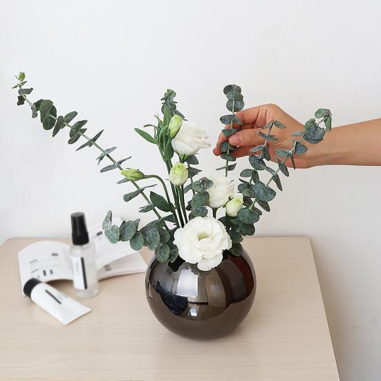 Небьющаяся полированная ваза для цветов из нержавеющей стали, минималистичные поделки, контейнер для цветов, домашний декор