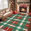 Рождественская Пуансеттия Красно-Зеленый Ковер для Гостиной Домашний Декор Диванный Столик Большие Ковры Коврик для Прихожей Балкона Нескользящий Придверный Коврик