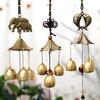 Creative Hanging Ornament Copper Bells Pendant Wind Chimes Outdoor Lucky Pendants