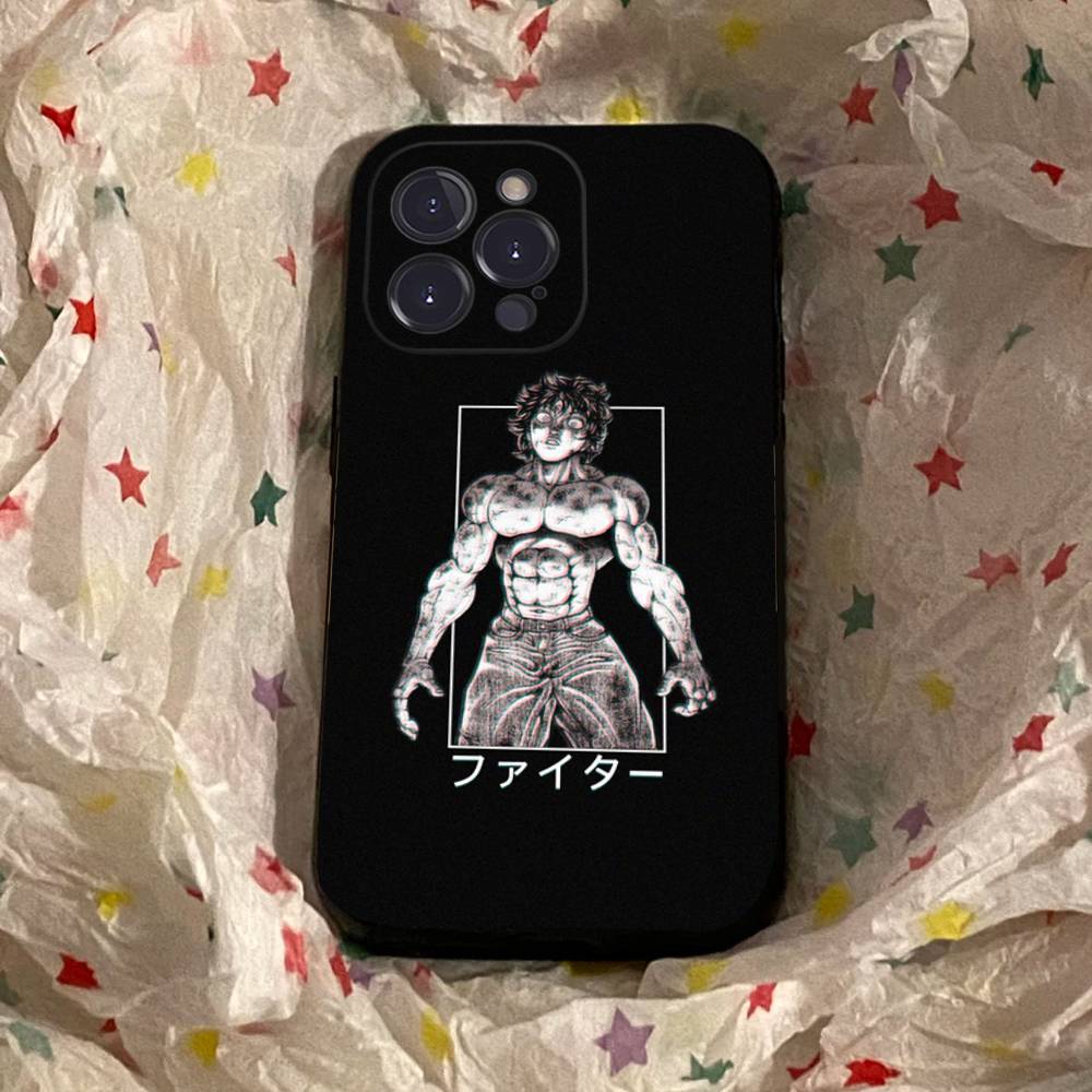 Крутой B-Baki HanmaS Для iphone 17 16 15 14 11 12 13 Pro Max Plus Чехол Милый Арт Чехол для Телефона