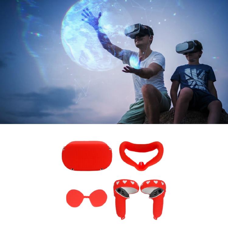 Силиконовый набор чехлов для Oculus Quest 2 для защиты шлема виртуальной реальности