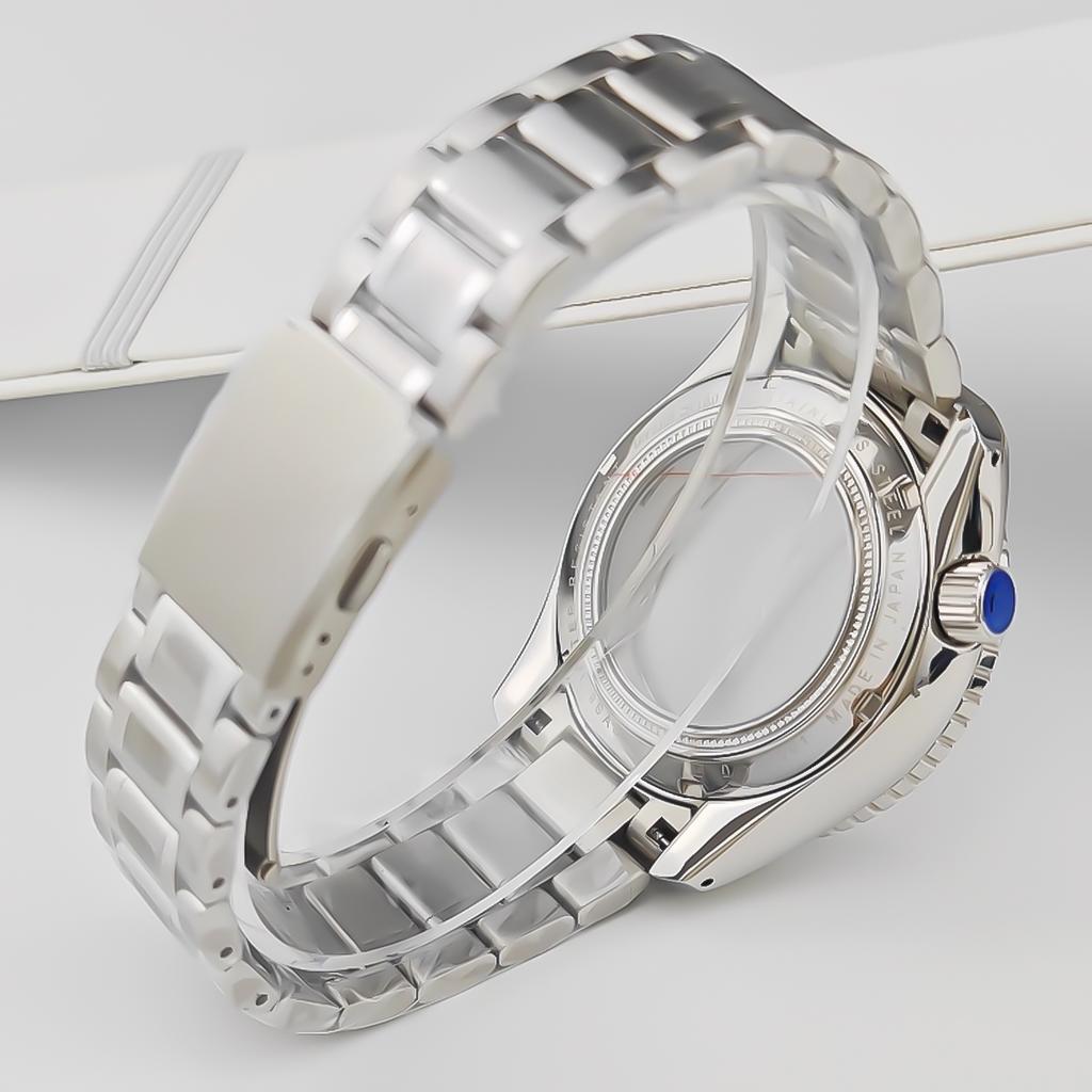 44 мм Корпус Безель Ремешок для часов Подходит для 32 мм Циферблата Для Seiko Grand GMT NH35/34/36/4R35A/4R36A Автоматический Механизм Сапфировое Стекло Модификация Частей