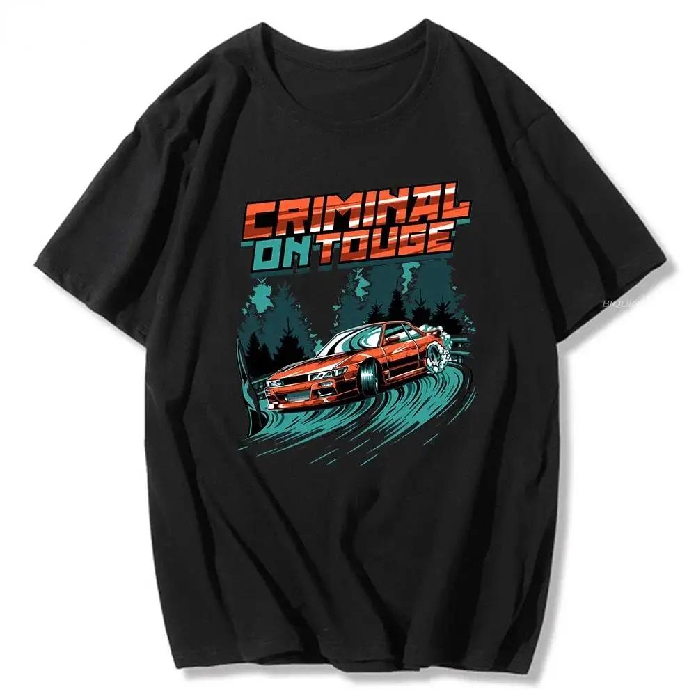 Initial D T Shirt Japanese Anime Graphic Funny Harajuku Manga T Shirt Fashion Casual Short Sleeve T Shirt Summer Men's T-shirt
