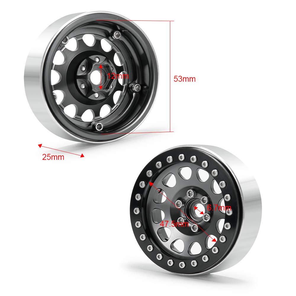 2,2-дюймовый внутренний beadlock диск-хаб для Wraith RC-краулера, Нет. 3 (4-Pack)