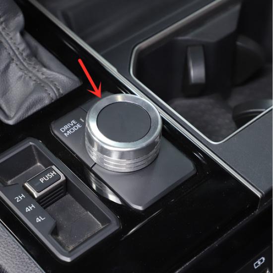 Silver Aluminum DRIVE MODE Adjust Knob Cover For Toyota Tundra