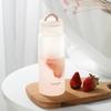 Strawberry Life Высокий внешний вид, стеклянная переносная чашка, прозрачная чашка, индивидуальная чашка для чая, модная чашка для воды из матового стекла